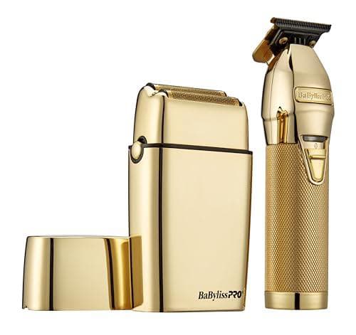 BABYLISS PRO TRIMMER/DOUBLE FOIL SHAVER GOLD #FXDUOFS2TG