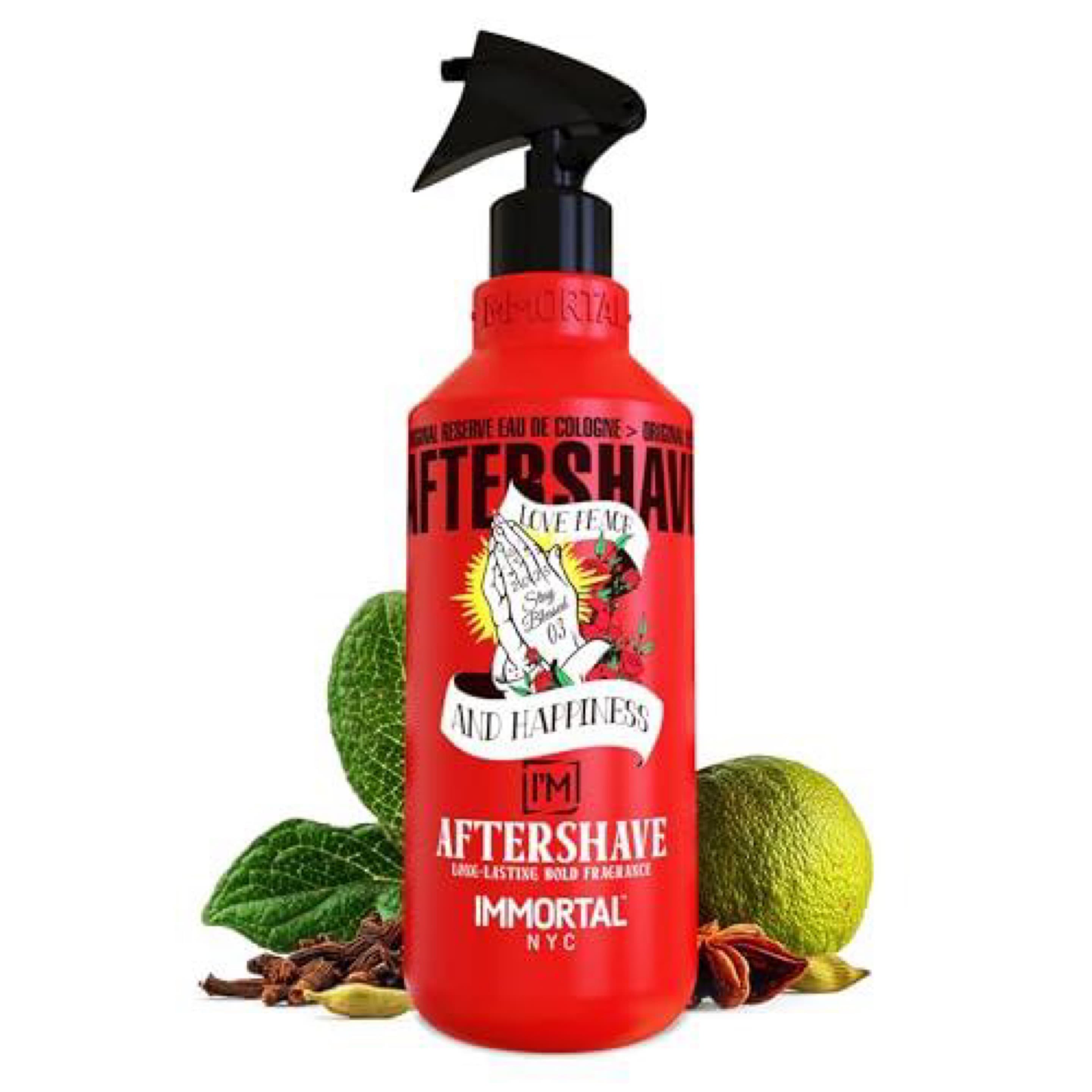 Immortal NYC Stay Blessed 03, After Shave Spray Premier Men ' S Cologne, 17 oz, Exclusive Barbers, Softens Skin, Refreshes, Disinfects and Relieves Face and Skin
